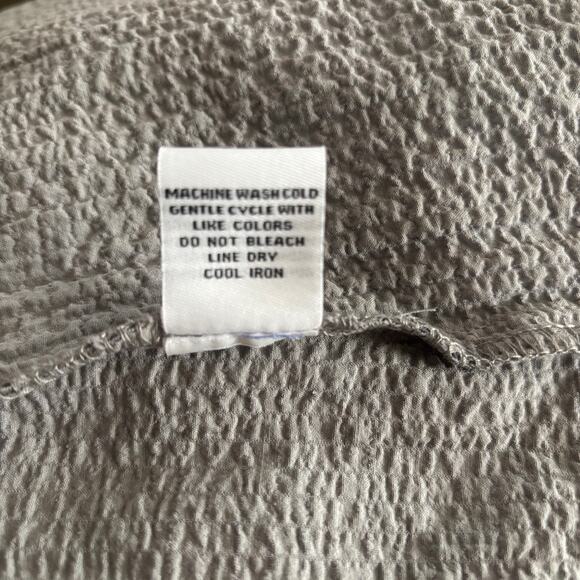 Habitat Clothes to Live In Gray Artsy Open Front Jacket Top Size XL Textured - Picture 10 of 10